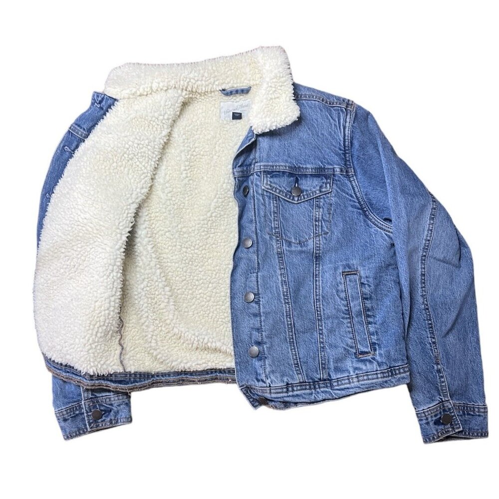 Universal Thread Sherpa Lined Jean Jacket Women's Size Small Excellent ($70) - Picture 2 of 5